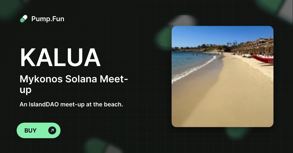 Milimalism's tweet card. An IslandDAO meet-up at the beach.