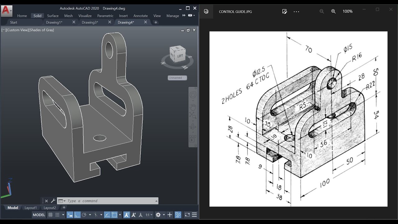 Ramaa_aly's tweet card. Step-by-Step AutoCAD 3D Tutorial for Beginners: Create a Control...