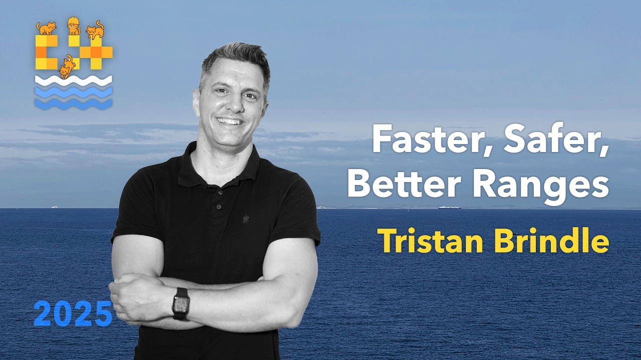 cpponsea's tweet card. Faster, Safer, Better Ranges - Tristan Brindle - C++ on Sea 2025
