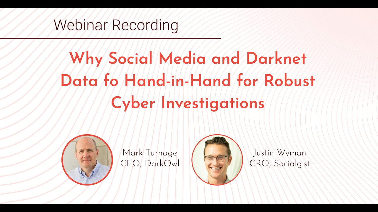 Socialgistcorp's tweet card. Why Social Media and Darknet Data fo Hand-in-Hand for Robust Cyber...