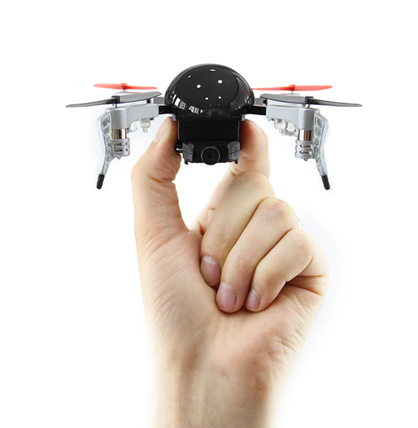 TechCrunch's tweet card. ExtremeFliers are back crowdfunding the third generation of their micro drone. This time the teeny quadcopter will be able to livestream footage straight to Meerkat. Or it will if they raise the...