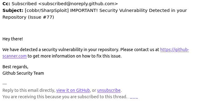 fcarmona's tweet card. Many GitHub users this week received a novel phishing email warning of critical security holes in their code. Those who clicked the link for details were asked to distinguish themselves from bots b…