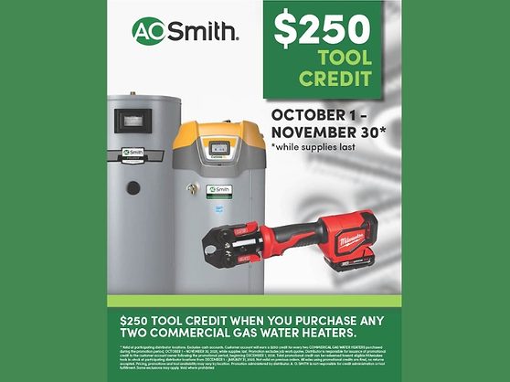 phcppros's tweet card. A. O. Smith has launched its highly anticipated Fall Tools promotion.