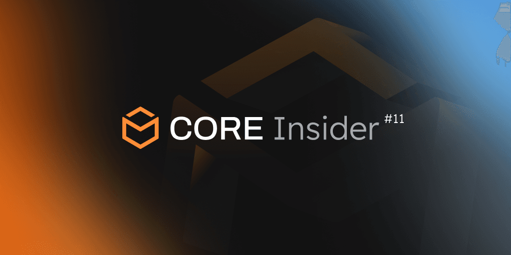 Coredao_Org's tweet card. Molten Finance announces $MLTN token launch this week, Core developer ecosystem grows 2,800% YoY reaching 357+ builders, BTCS S.A.'s $CORE acquisition gains media attention, and Core Connect Builda...