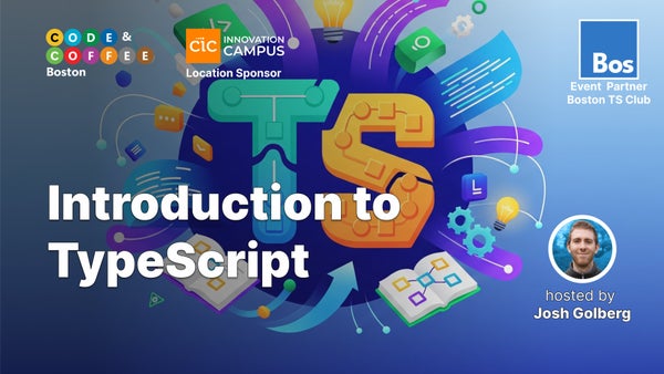 BosTypeScript's tweet card. *Please RSVP ahead of time and bring a government-issued ID for check-in.* Have you heard about TypeScript and maybe poked at a docs page or two but it's still a mystery f