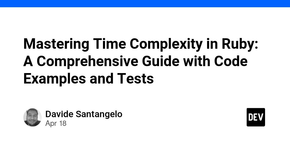 RubyLibHunt's tweet card. Coding time complexity is an essential concept in computer science that measures the amount of time...