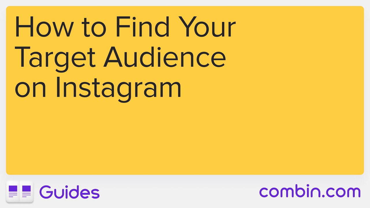 getcombin's tweet card. Combin Guide: How to Find Your Target Audience on Instagram