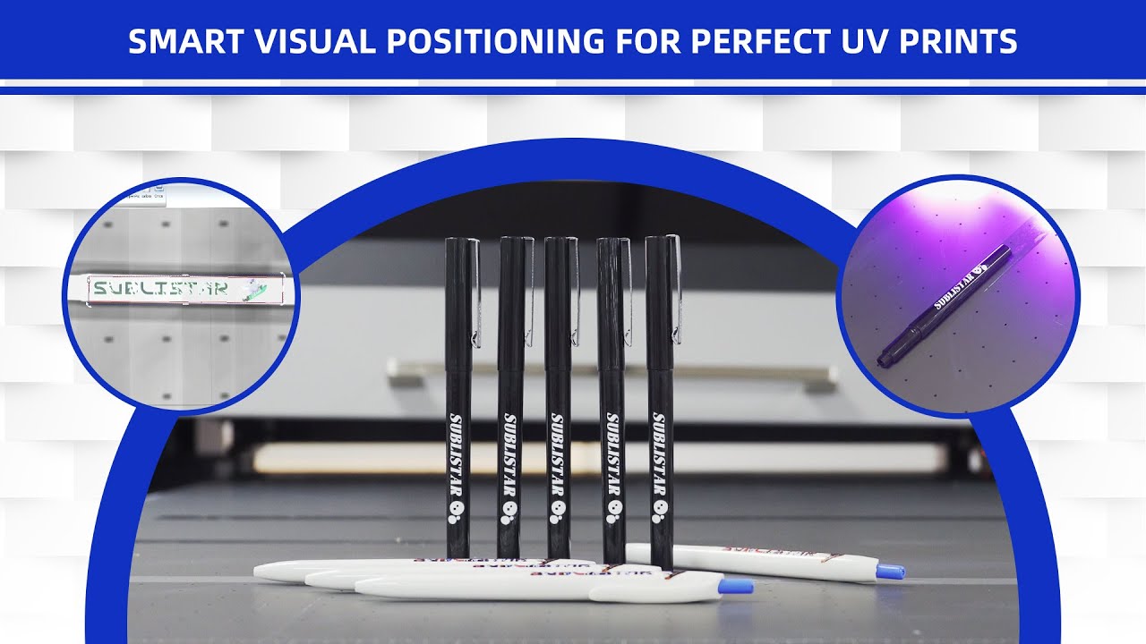 Sublistar_Tech's tweet card. UV-6090F Star V: Precision UV Printing with Smart Visual Positioning...