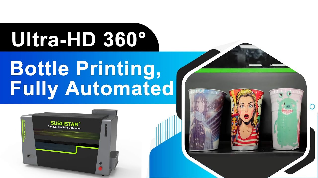 Sublistar_Tech's tweet card. "Color to Perfection" - SUBSTAR's Bespoke Bottle Printing Solution