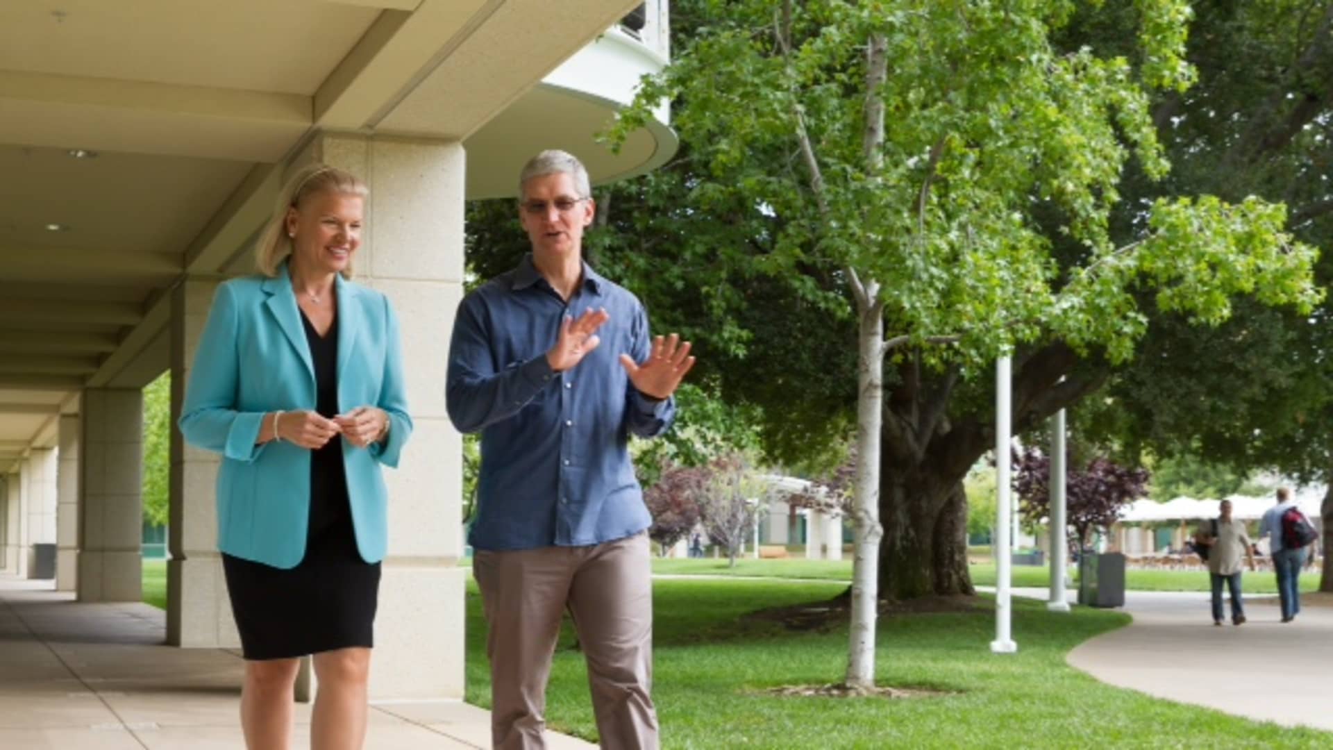 velogroupaus's tweet card. Apple and IBM announced a deal that could make Apple—traditionally a consumer brand—a major player in the business market.