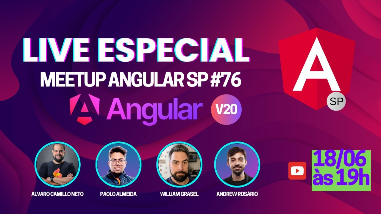 AngularSP's tweet card. Angular SP #76 - Especial Angular 20