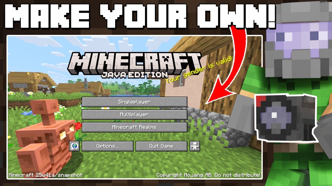 xisumavoid's tweet card. Easy Panorama Tutorial | Minecraft 1.21.10