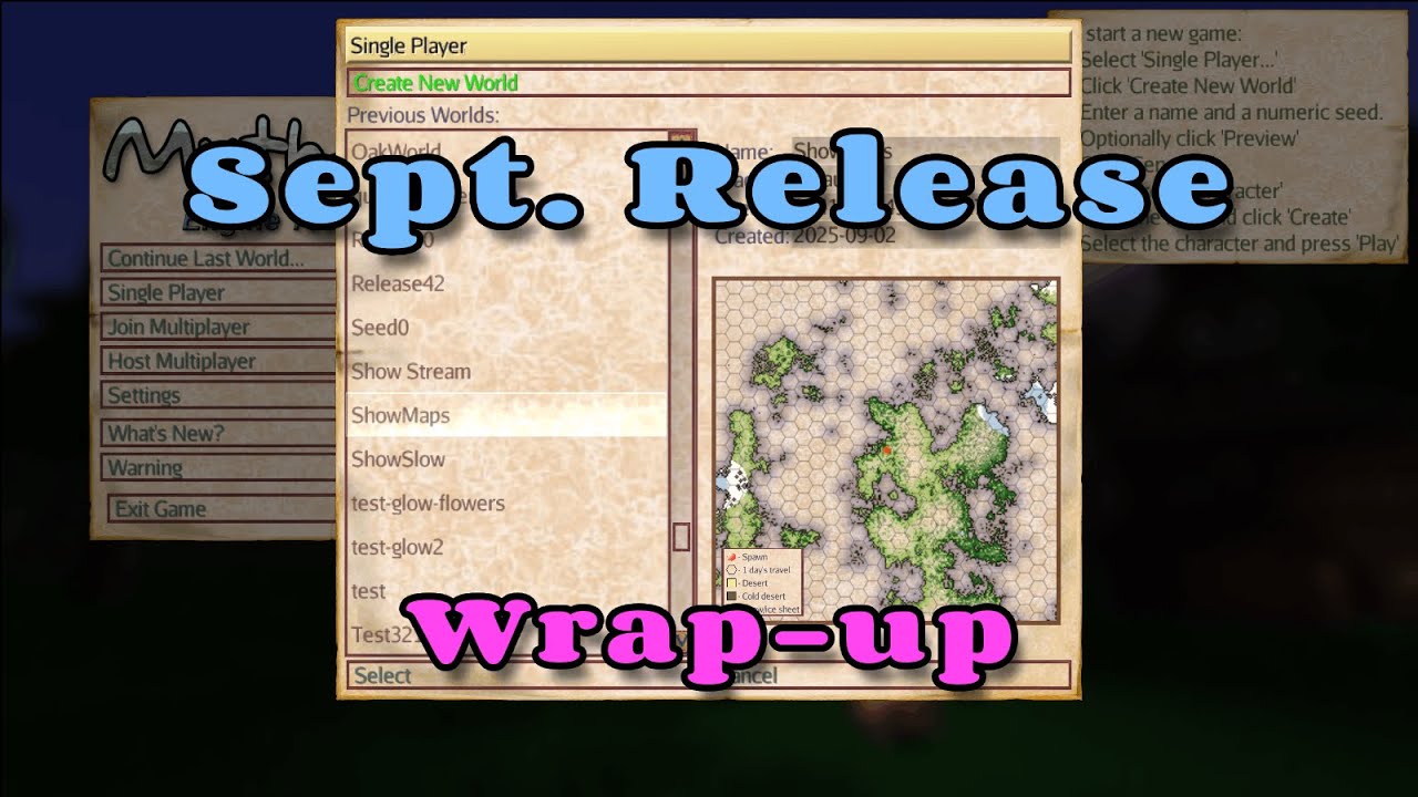 Simsilica's tweet card. Mythruna - "Sept. Release Wrap-up" Live Stream