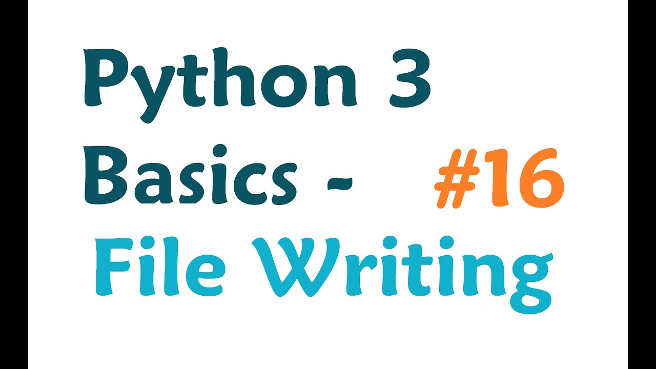 Python009's tweet card. Python 3 Programming Tutorial - Writing to File