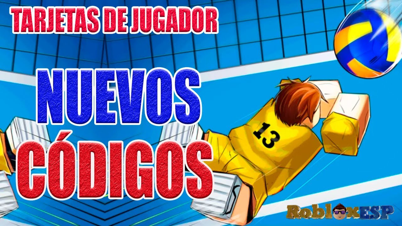 SoyRobloxESP's tweet card. TARJETAS 🏐 NUEVOS CÓDIGOS DE LEYENDAS DE VOLEIBOL 🏐 VOLLEYBALL...