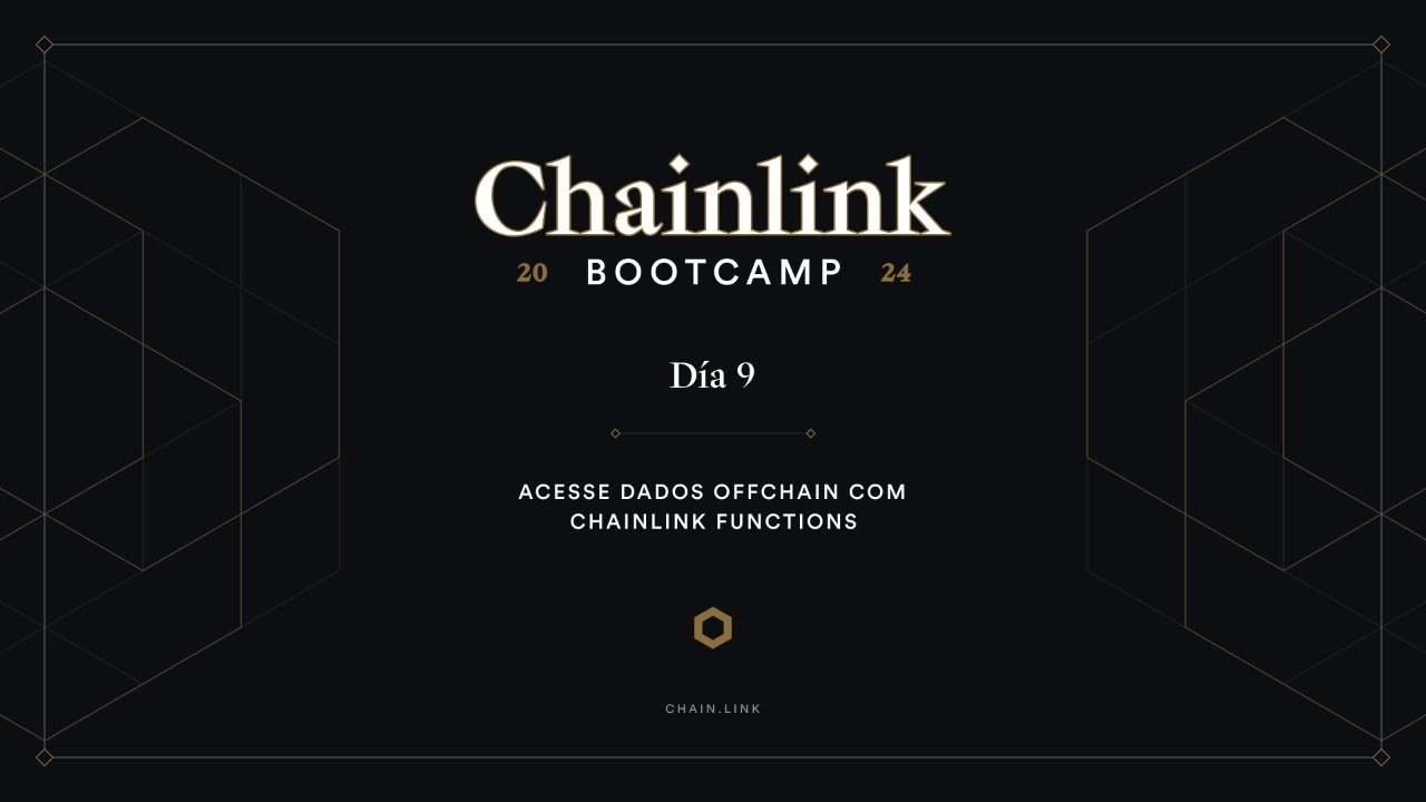 chainlinkpt's tweet card. Acesse Dados Offchain com Chainlink Functions | Chainlink Bootcamp -...