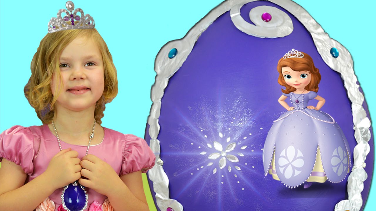 AndroidMixer's tweet card. Sofia GIANT Egg - Sofia the First Disney Toys Birthday Party Surprise...