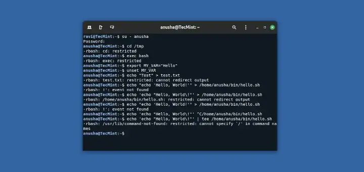 igor_os777's tweet card. rbash is a restricted version of the Bash shell, which is designed to limit users’ access to certain commands and features, enhancing system security.