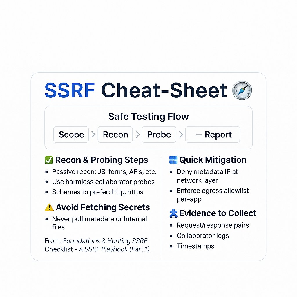 aacle_'s tweet card. Subtitle: Hands-on PoCs, advanced vectors, lab recipes, hardened snippets, and copy-paste report templates to turn SSRF findings into…