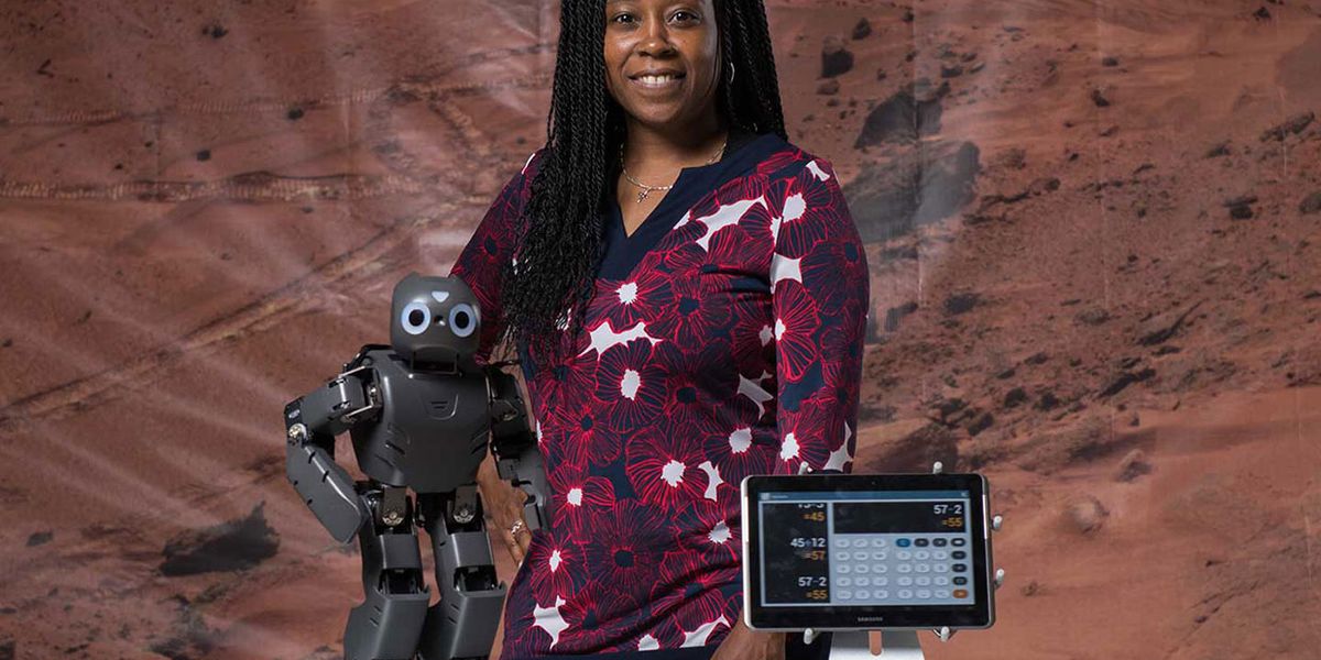MSFTEnable's tweet card. Roboticist Ayanna Howard explains what inspired her to work on assistive technologies for kids