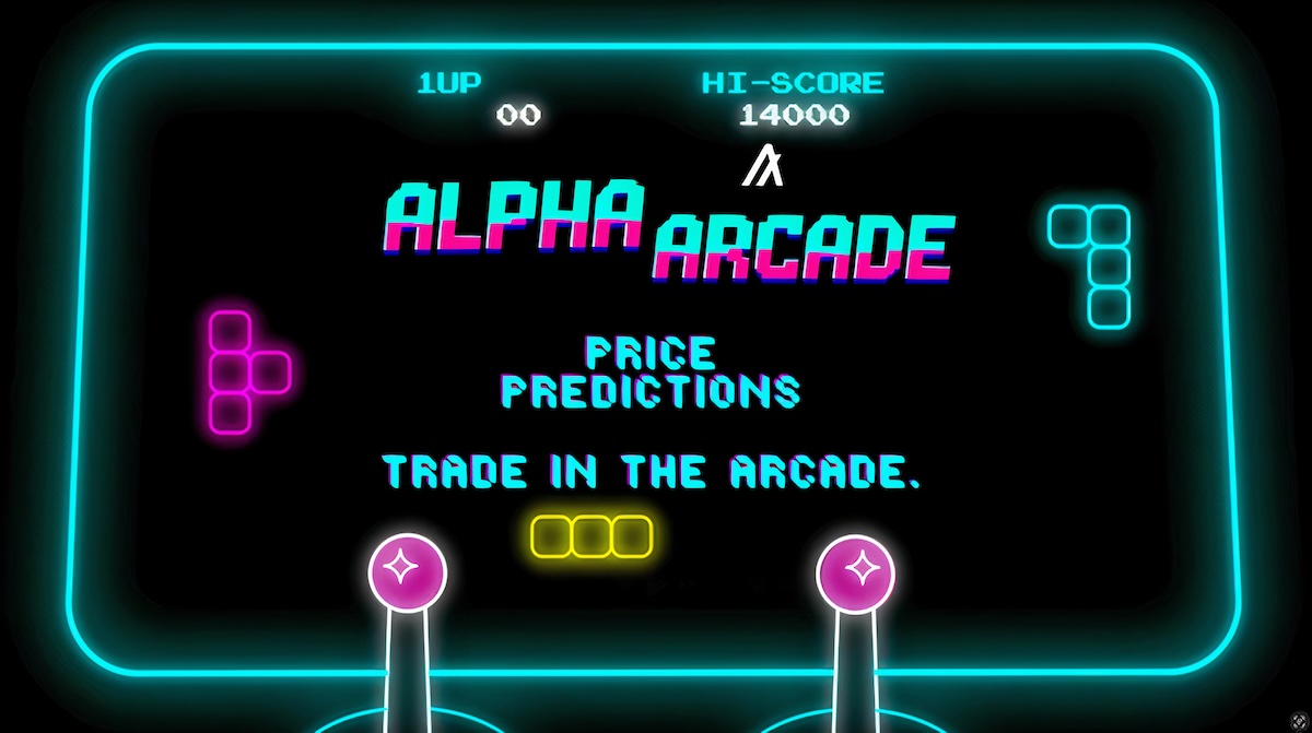 iGetAlgo's tweet card. alpha arcade is a decentralized prediction marketplace built on the Algorand blockchain.