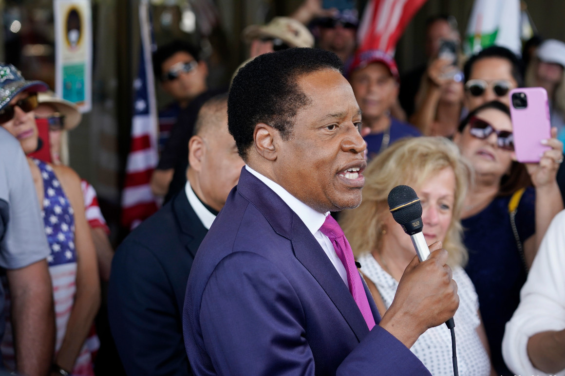 classmethods's tweet card. Libertarian Larry Elder could well ride soaring conservative enthusiasm to become the first Black governor of deeply Democratic California.