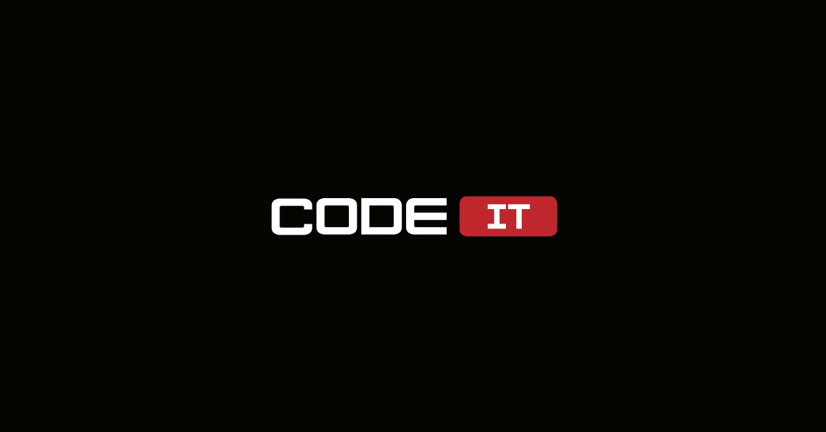 alex_codeit's tweet card. Software engineering services for matured startups and established businesses. With 18+ years of experience in the industry, CodeIT has honed its mastery in building high-performing teams and...