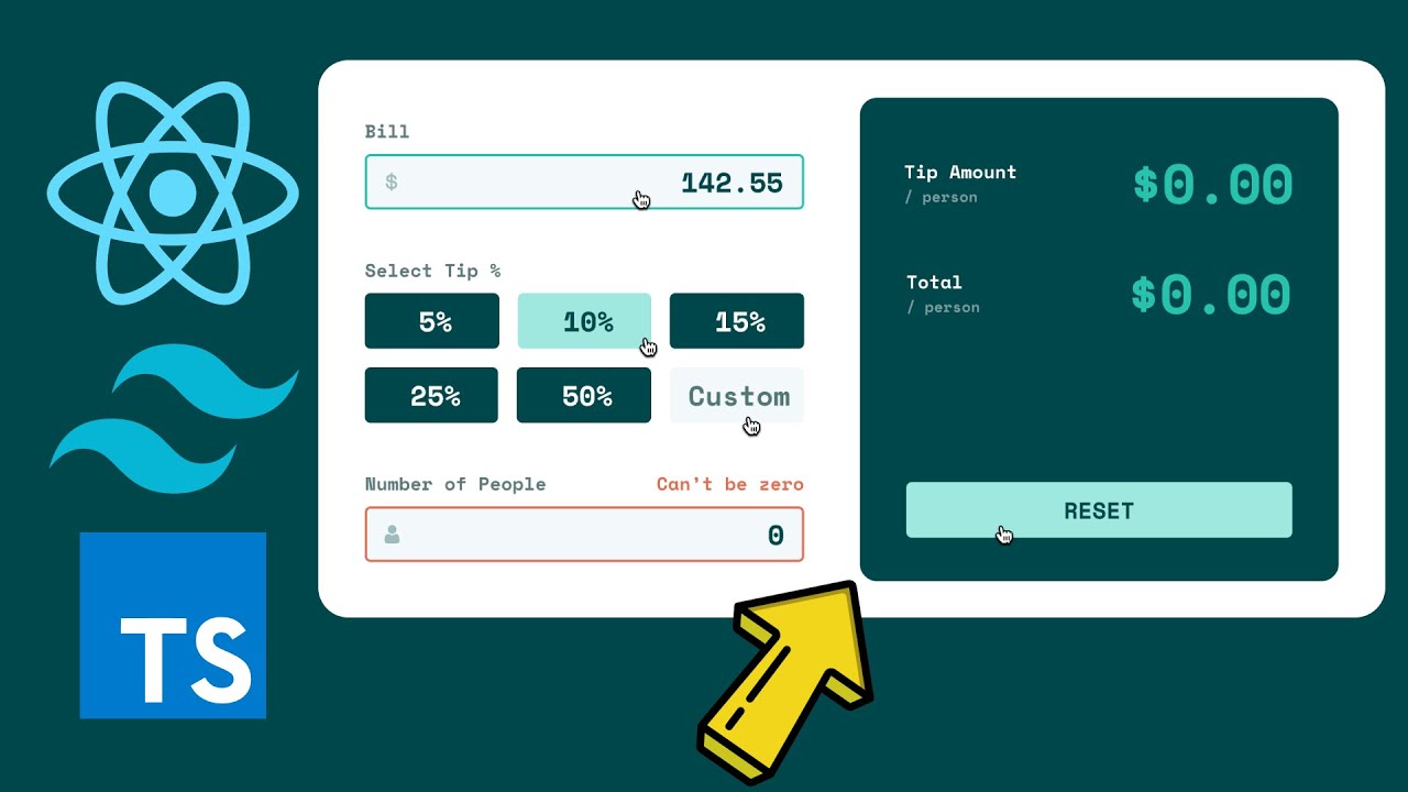 CodingTube's tweet card. 💰 Crea una App Calculadora de Propinas con React + TypeScript +...