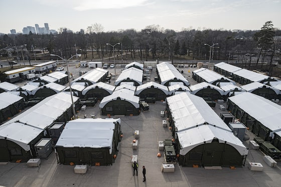 picardonhealth's tweet card. Four 100-bed mobile hospital units sitting in storage despite $300-million allocation from Ottawa and surge of Omicron cases