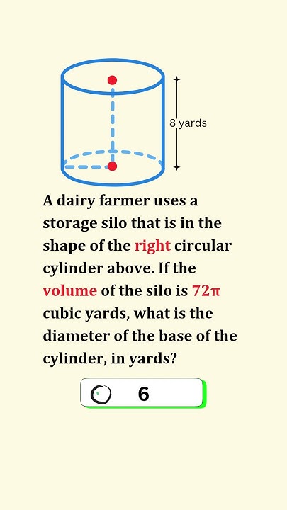 MathProblemz's tweet card. Can You Solve This Cylinder Volume Riddle? 🥛🔢 | Math Challenge...