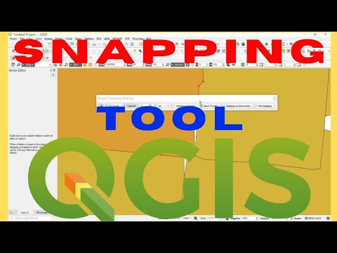 KyngTammy's tweet card. Snapping Toolbar QGIS | How to Snap Features
