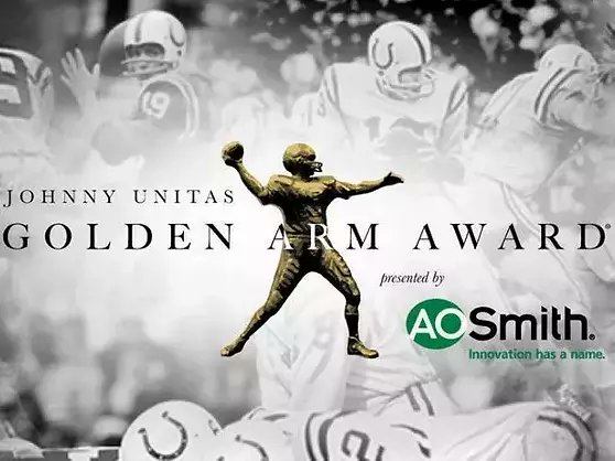 phcppros's tweet card. The award is presented by the Johnny Unitas Golden Arm Educational Foundation in partnership with A. O. Smith, whose long-standing commitment to innovation and excellence mirrors the values of the...