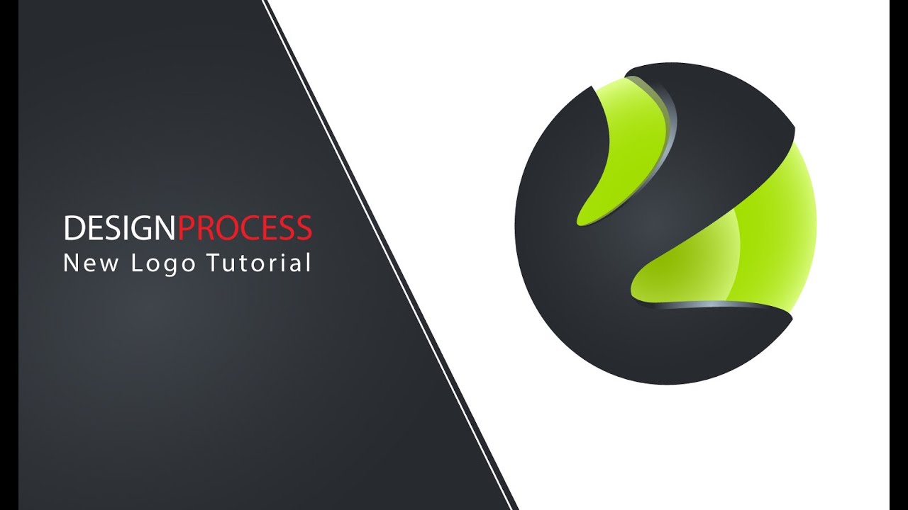 Design__process's tweet card. Professional 3D Logo Design - Adobe Illustrator cc (abstract)