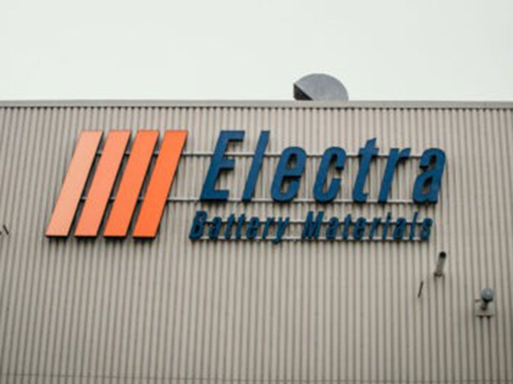 ElectraBMC's tweet card. Canada's Electra Battery Materials says it's figured out how to recycle critical minerals at scale...