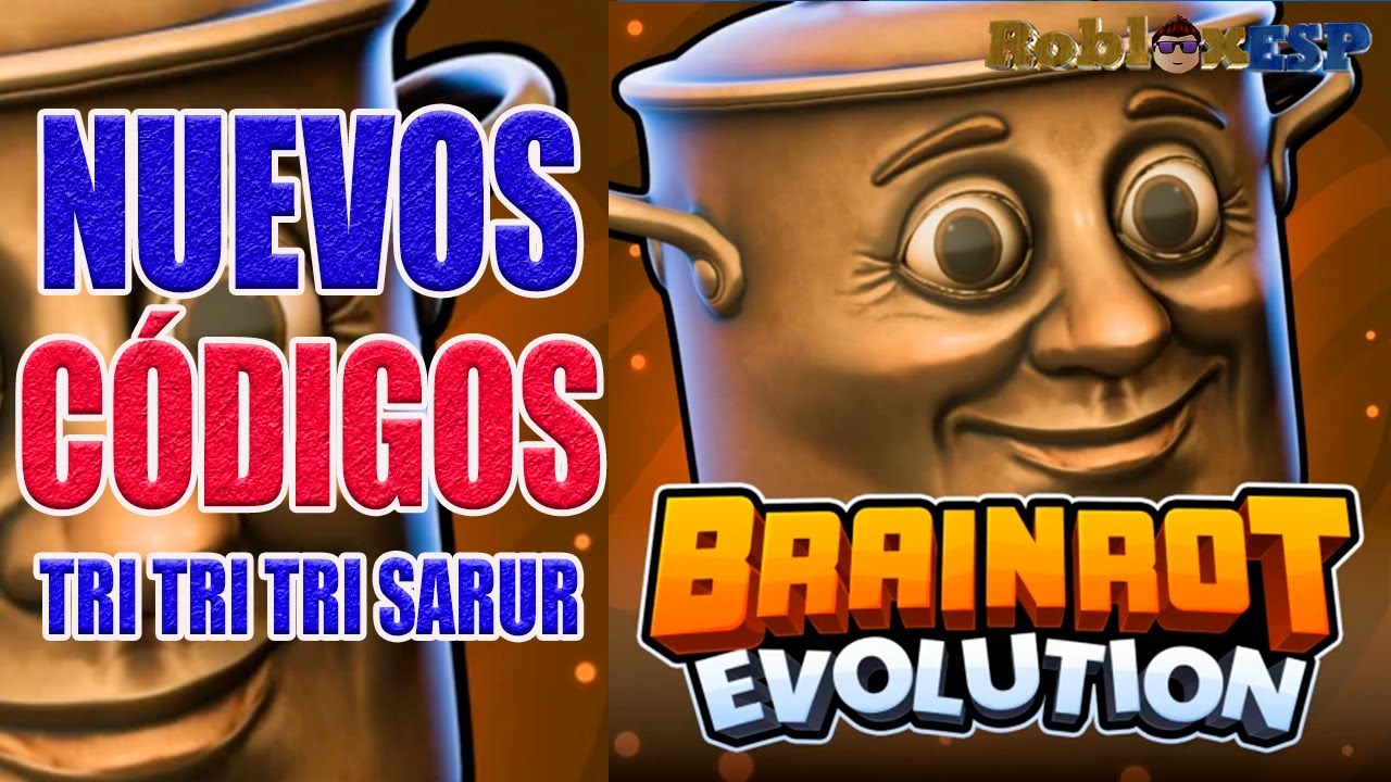 SoyRobloxESP's tweet card. TRI TRI TRI SARUR 🍌 CÓDIGOS DE EVOLUCIÓN DE BRAINROT En Roblox 🍌...