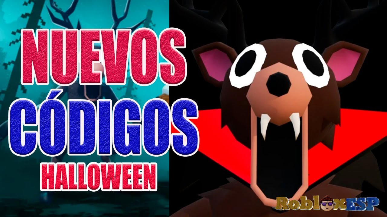 SoyRobloxESP's tweet card. HALLOWEEN 🎃 CODIGOS DE 99 NOCHES EN EL BOSQUE EN ROBLOX 🐏 99 NIGHTS...