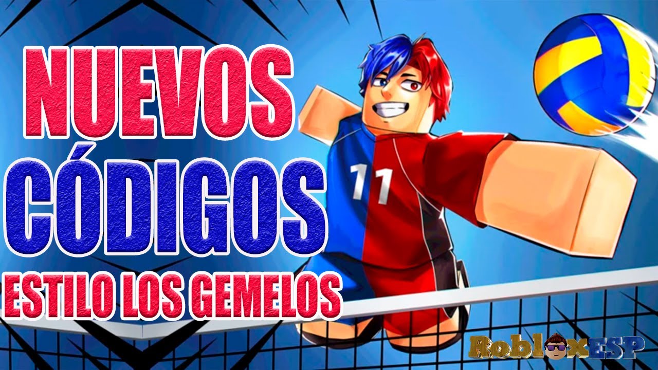 SoyRobloxESP's tweet card. LOS GEMELOS 🏐 NUEVOS CÓDIGOS DE LEYENDAS DE VOLEIBOL 🏐 VOLLEYBALL...