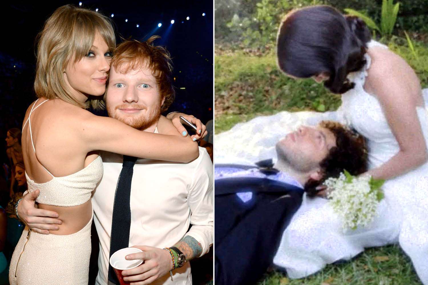 people's tweet card. Taylor Swift and Ed Sheeran supported Selena Gomez and Benny Blanco on their wedding day by giving speeches, a source tells PEOPLE. The musicians are all friends, and Sheeran has worked on several...