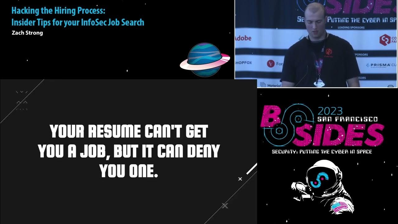 CodeRedPartners's tweet card. BSidesSF 2023 - Hacking the Hiring Process: Insider Tips for your...