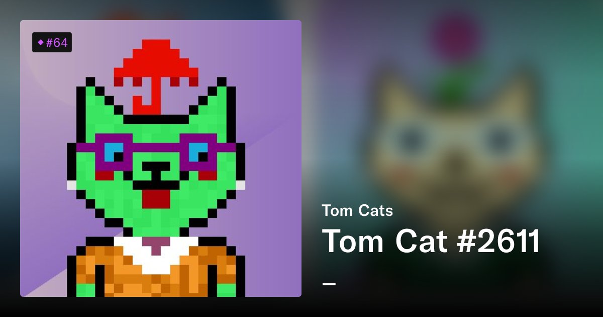 suresh_appdev's tweet card. Tom Cats are a collection of pixelated cats in the Ethereum Blockchain. Each cat has a unique personality, various traits, and is much cuter. You can use Tom Cats as your Twitter profile as well....