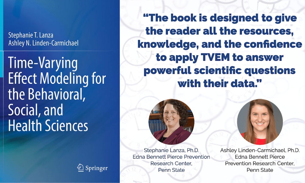 methodsctr's tweet card. This book, co-authored by Stephanie Lanza, Penn State professor of biobehavioral health and director of the Edna Bennett Pierce Prevention Research Center (PRC); and Ashley Linden-Carmichael, PRC...