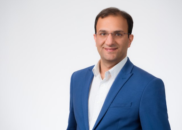 TechDiego's tweet card.  Sometimes, hard science is personal.Sharif Tabebordbar’s father suffers from facioscapulohumeral muscular dystrophy, a genetic disease that systematically robs the body of muscular stre…