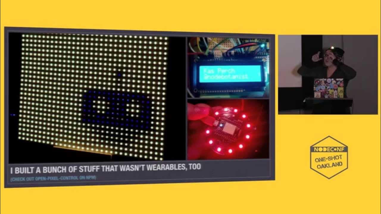 JavaScriptFest's tweet card. Kassandra Perch: Building a NodeBots Outfit - v0.1 to v2.0 | NodeConf...