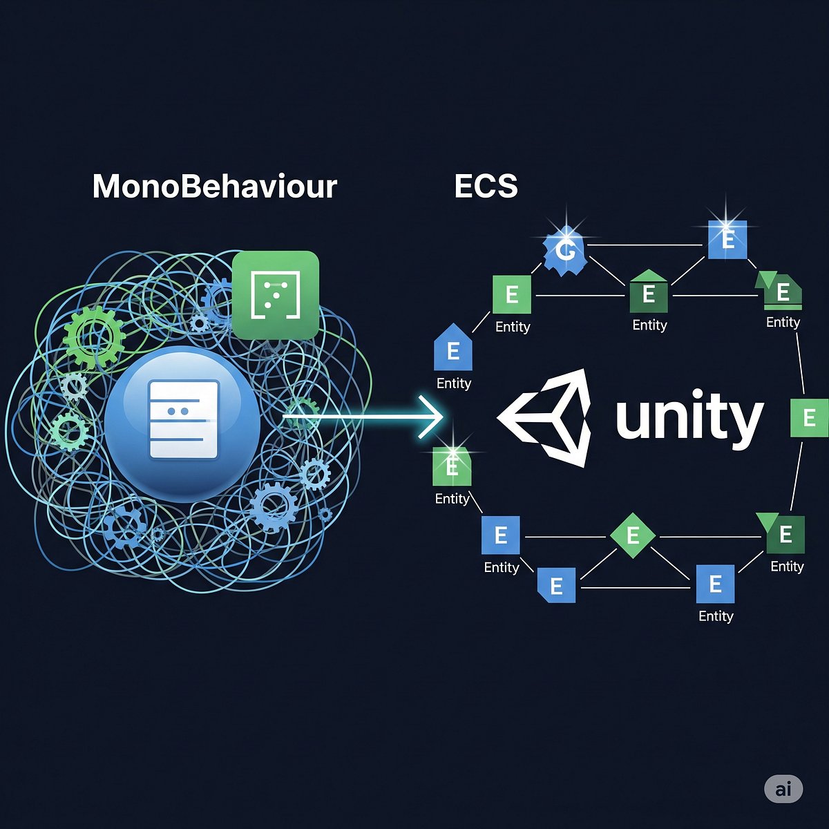 InfoSecComm's tweet card. Welcome to another day of writing my 75 hard. Today’s topic Unity’s Entity Component System (ECS). We’re going to talk about what ECS is…
