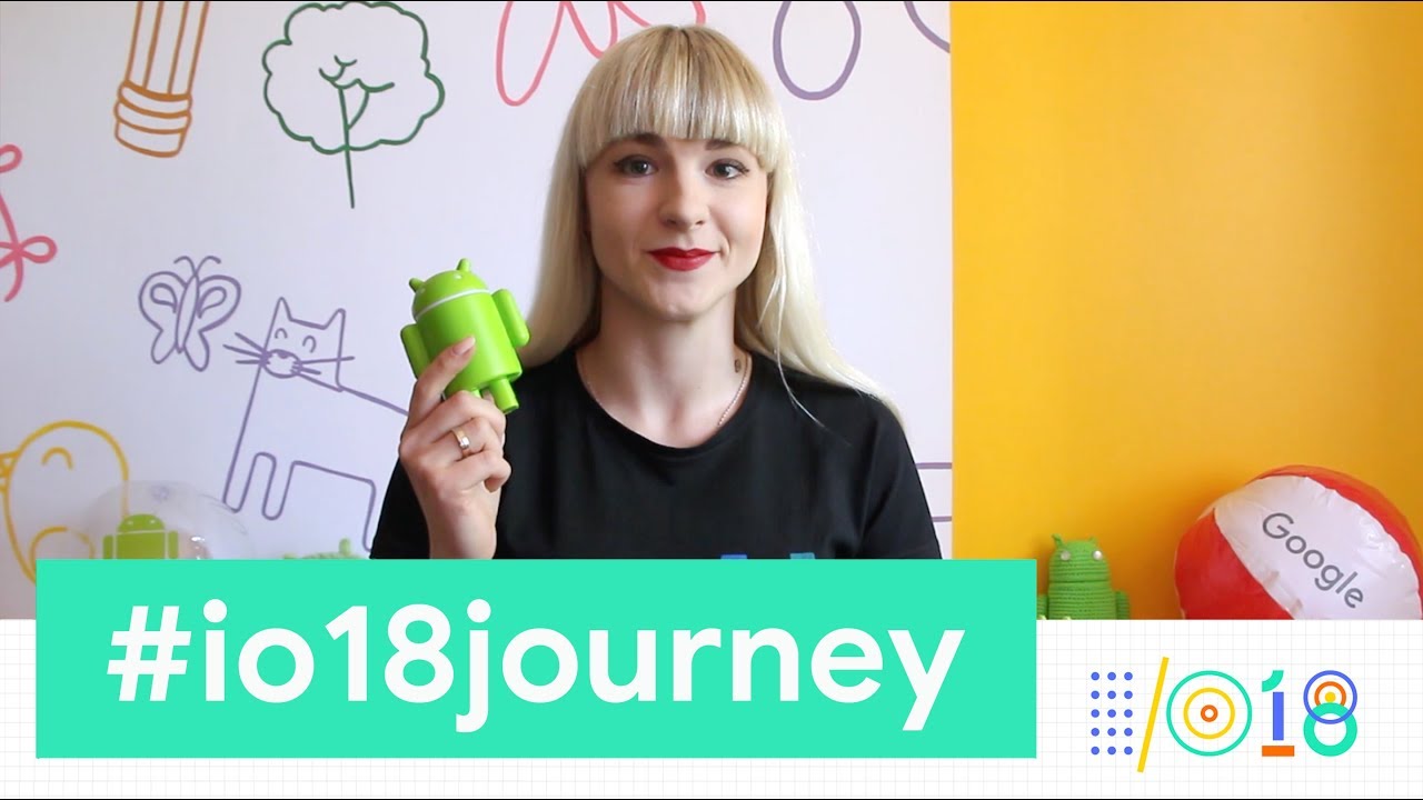 KseniiaS's tweet card. Google I/O 2018 #io18journey Kseniia Shumelchyk