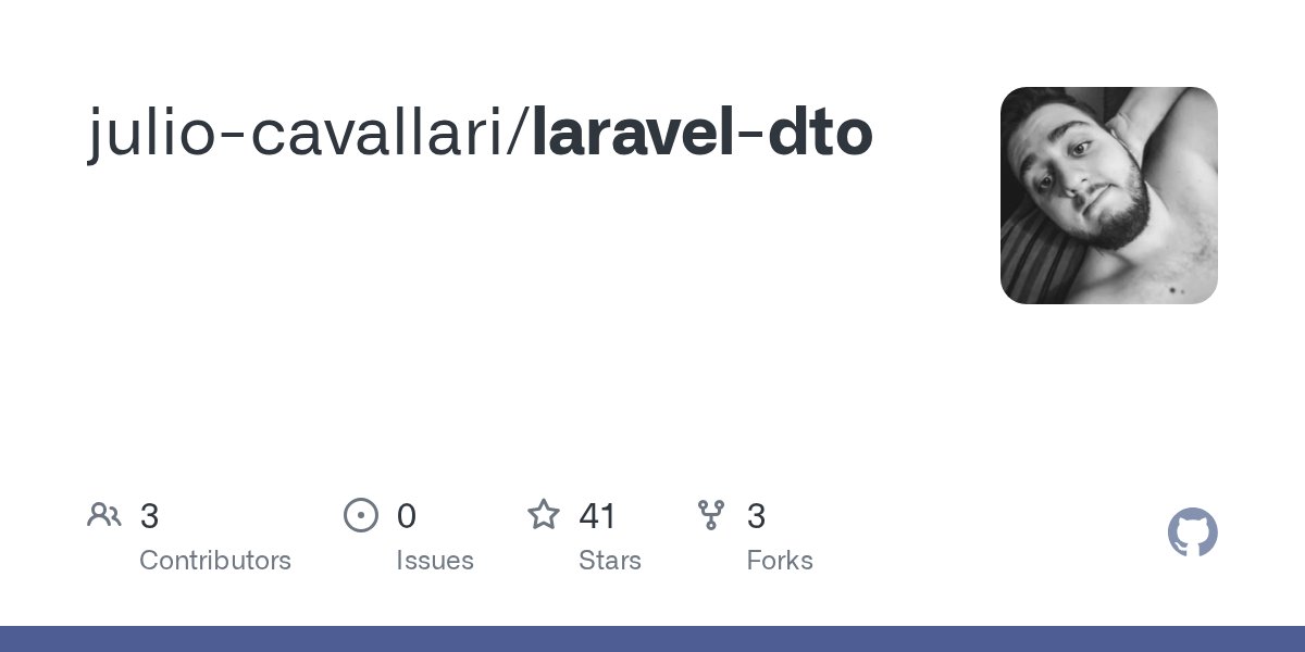 juliocavallari's tweet card. Contribute to julio-cavallari/laravel-dto development by creating an account on GitHub.