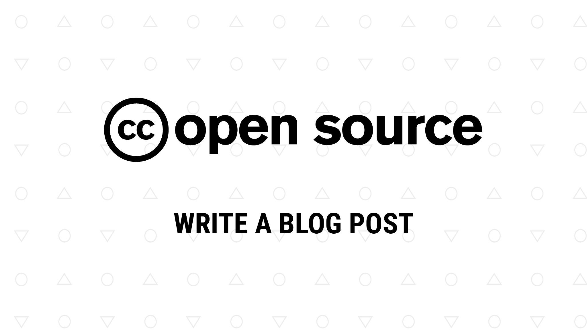 cc_opensource's tweet card. We invite members of the Creative Commons (CC) community to write guest posts on our technical blog.