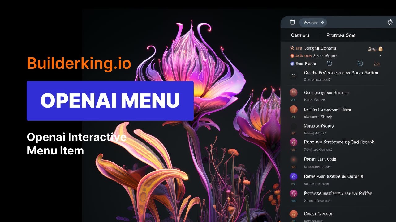 builderking_io's tweet card. Mastering FlutterFlow: Creating an Interactive OpenAI-Style Side Menu