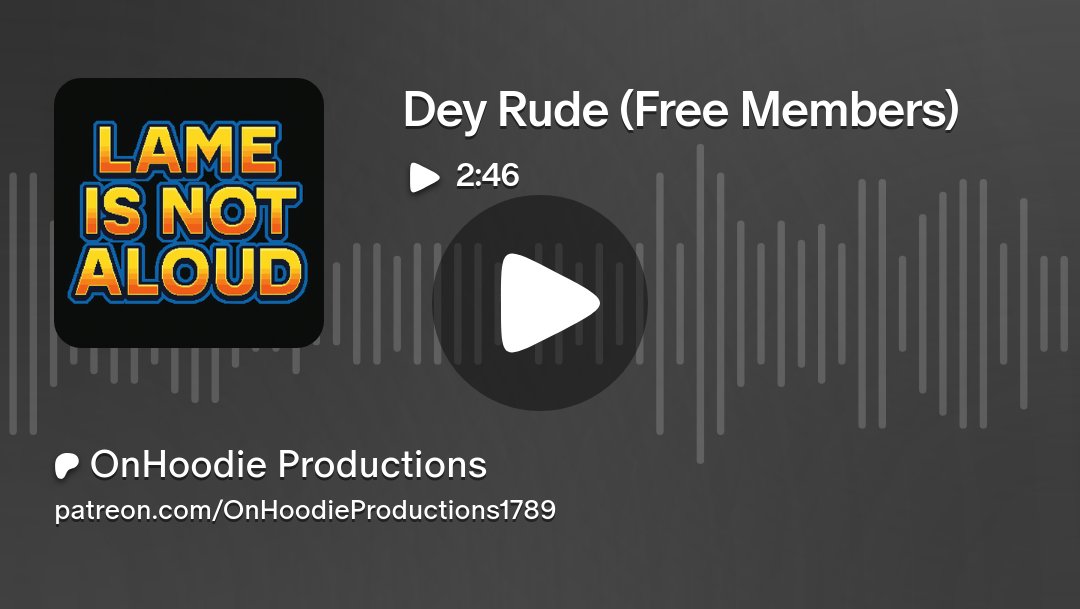 DadonScripture's tweet card. Get more from OnHoodie Productions on Patreon