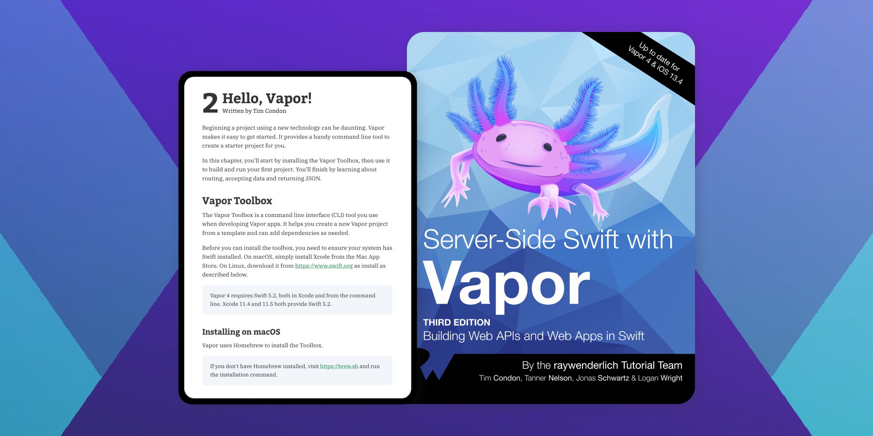 0xTim's tweet card. Learn how to build web apps and web APIs using Swift and the Vapor 4 framework! If you’re a beginner to web development, but have worked with Swift for some time, you’ll find it’s easy to create...